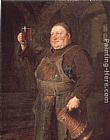 Eduard Grutzner Monch Mit Bierkrug painting